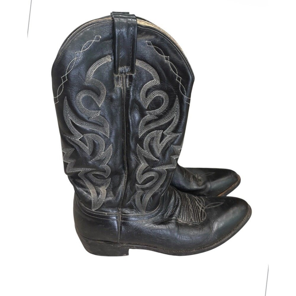 Dan Post 2110 Men's Milwaukee Black Leather Boots Size 11 D